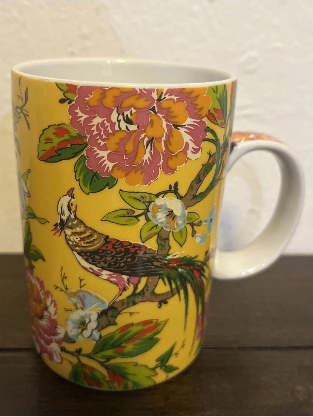 Bird tropical blue World Market mug cup